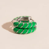 Color Chunky Rounded Huggie Hoop Earrings