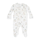Flower Ducklings - Smocked Peter Pan Snap Footie