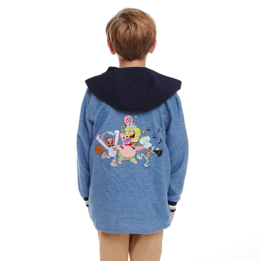 SpongeBob SquarePants™ x Andy & Evan® | Kids Krabby Patty Sleigh Ride Tee | Pink