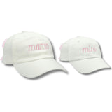 Mama & Mini Bow Baseball Hat Set (Baby & Adult, Youth & Adult)