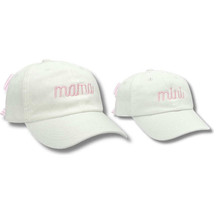 Mama & Mini Bow Baseball Hat Set (Baby & Adult, Youth & Adult)
