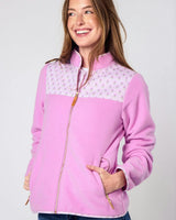 Women's Fleece Jacket in Pink Lavender
