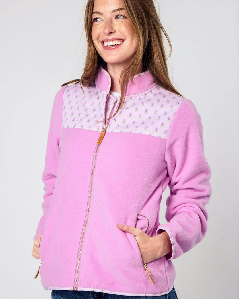 Women's Fleece Jacket in Pink Lavender