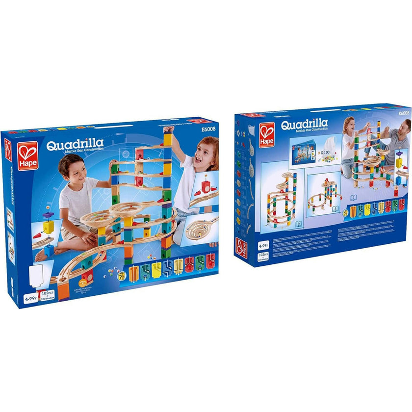 Quadrilla Wooden Marble Run Construction