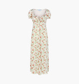 The Maxine Dress - Primrose Bouquet Ivory/Coral