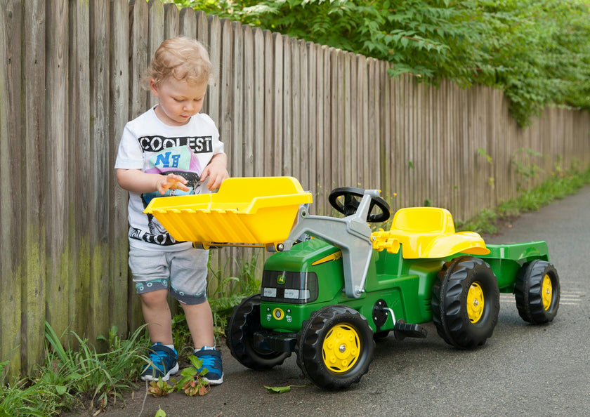 John Deere Kid Tractor w/Trailer
