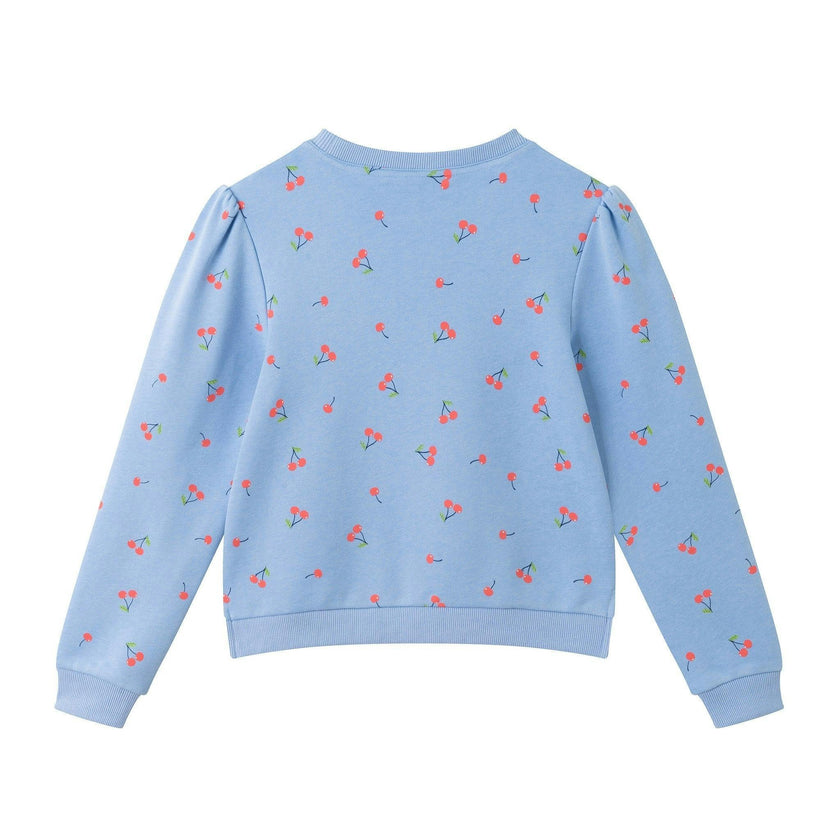 Tween Girls Crewneck Sweatshirt & Short Set | Cherry Print