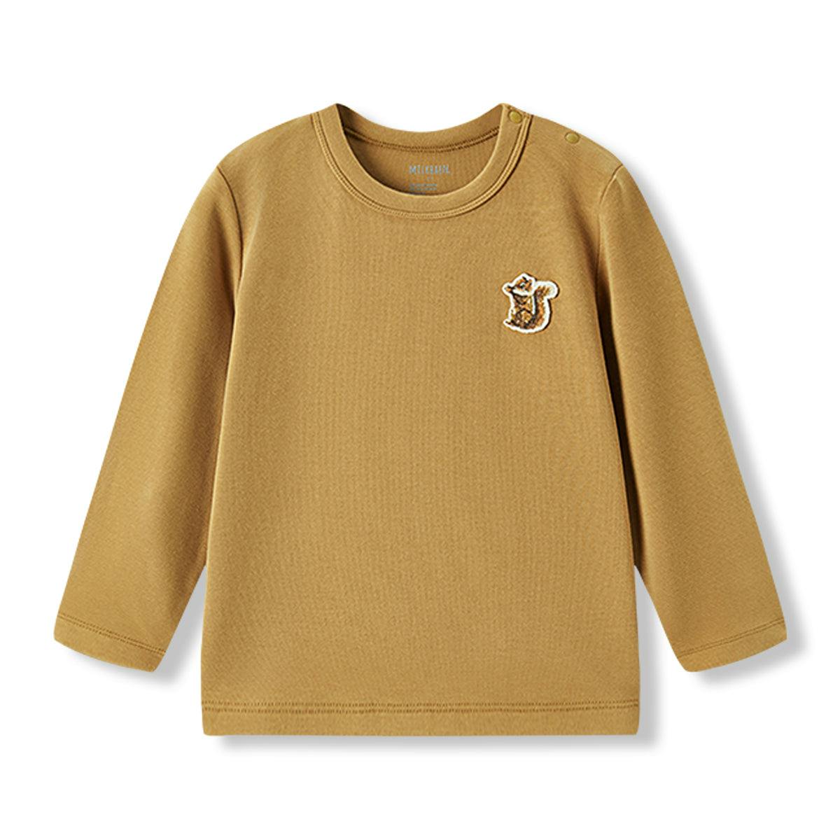 Peanut Brushed Long Sleeve T-Shirt