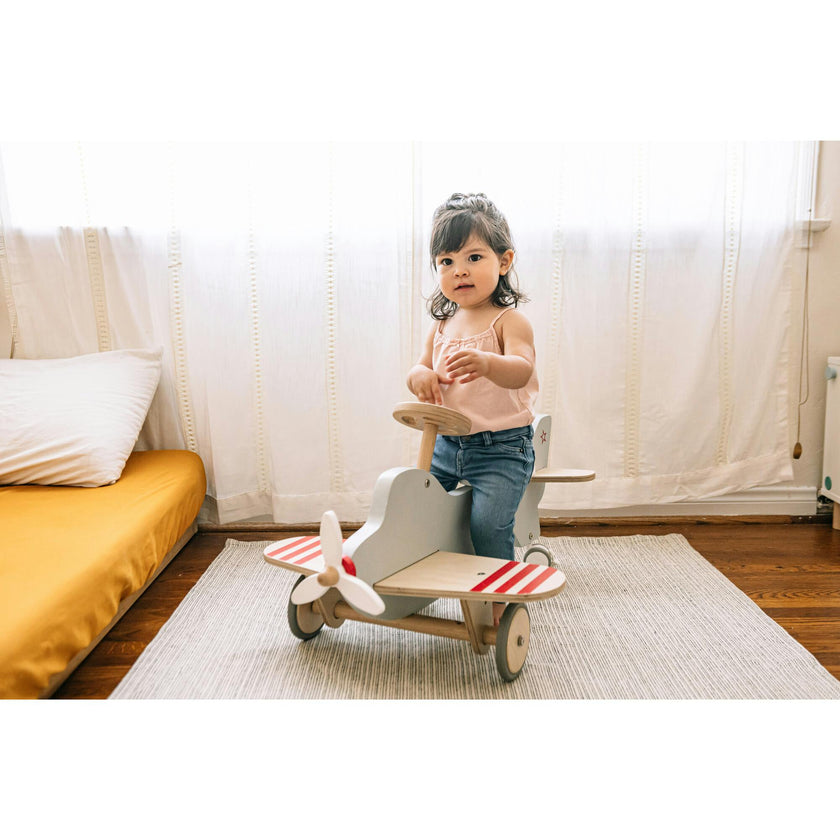 Wood Airplane Rocker & Ride-On