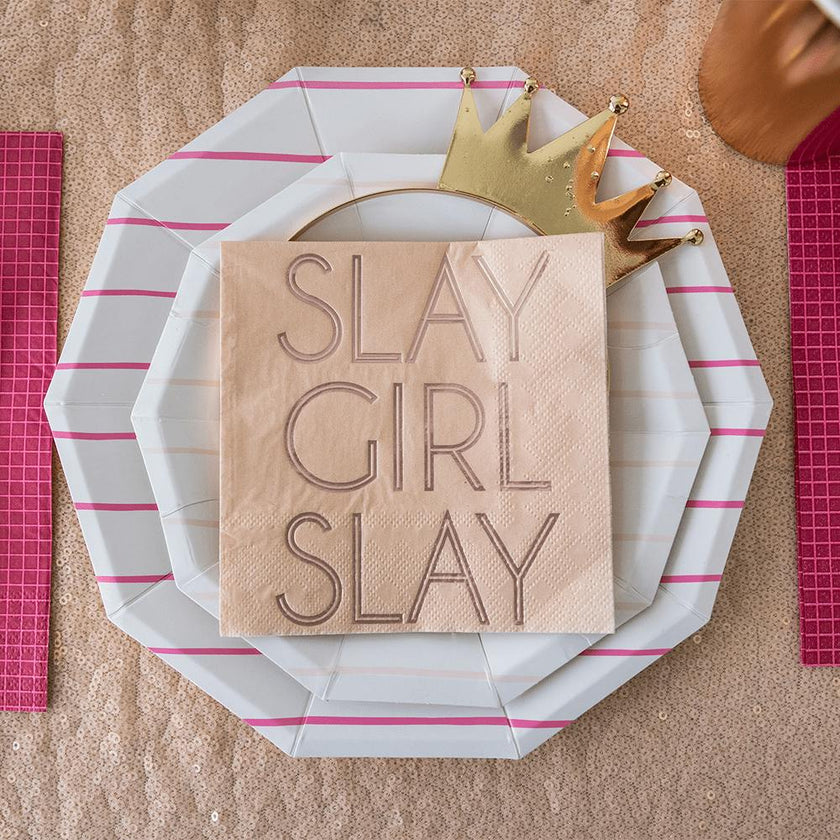 Witty "Slay Girl Slay" Cocktail Napkins