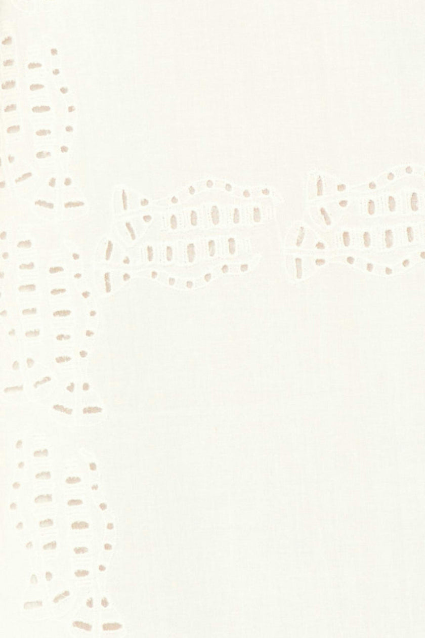 Ica Dress in White Marine Eyelet