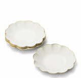 Scalloped Appetizer Plates S/4