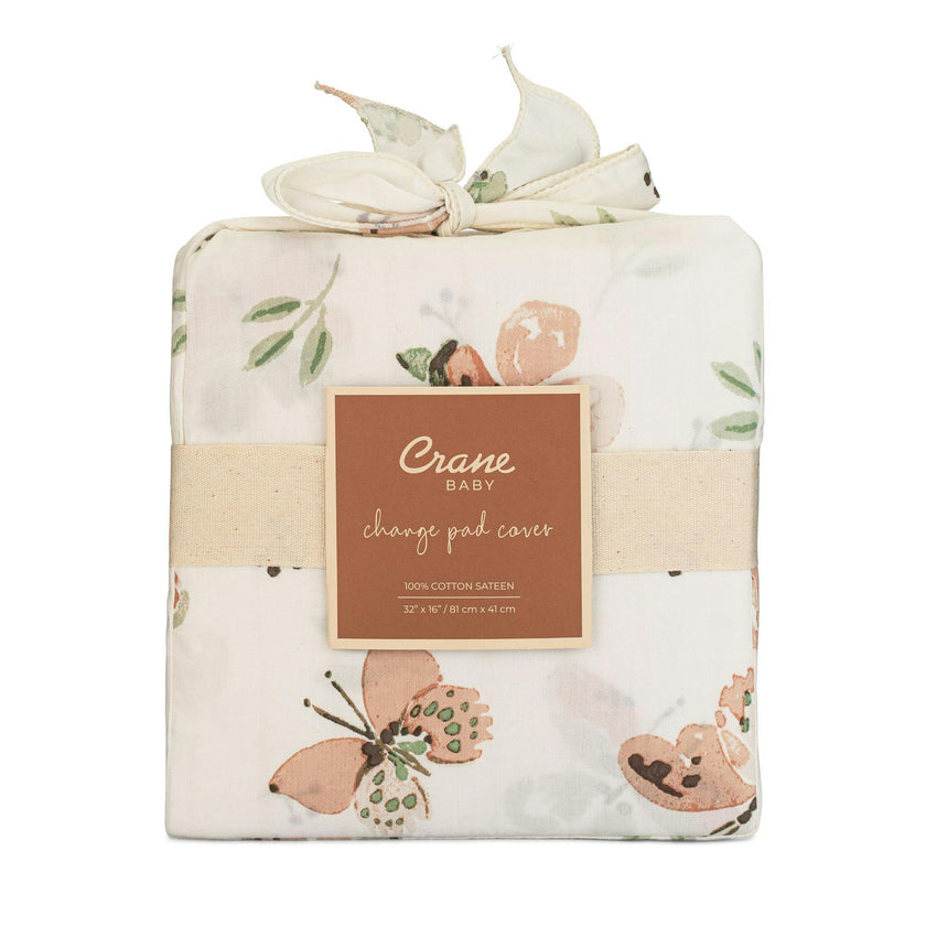 Parker Butterfly Cotton Quilted Change Pad Cover