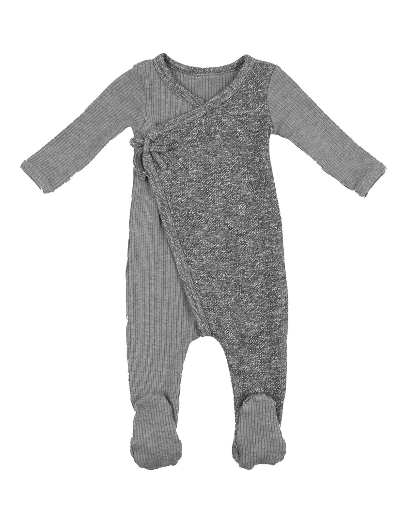Flecked Wrap Footie