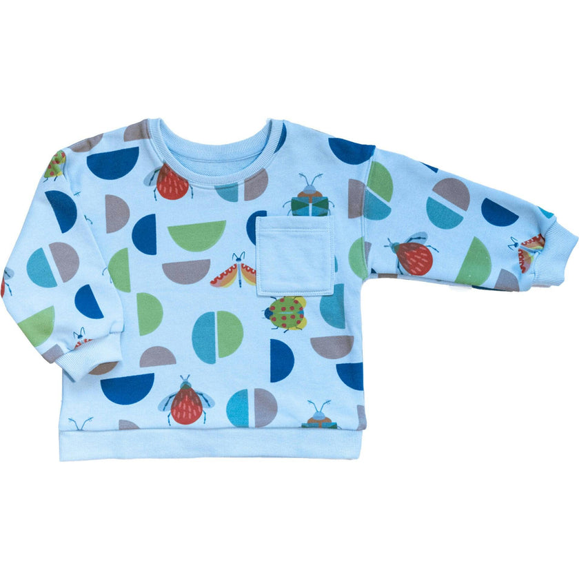 Kelsey Print Long Sleeve Pocket Sweatshirt