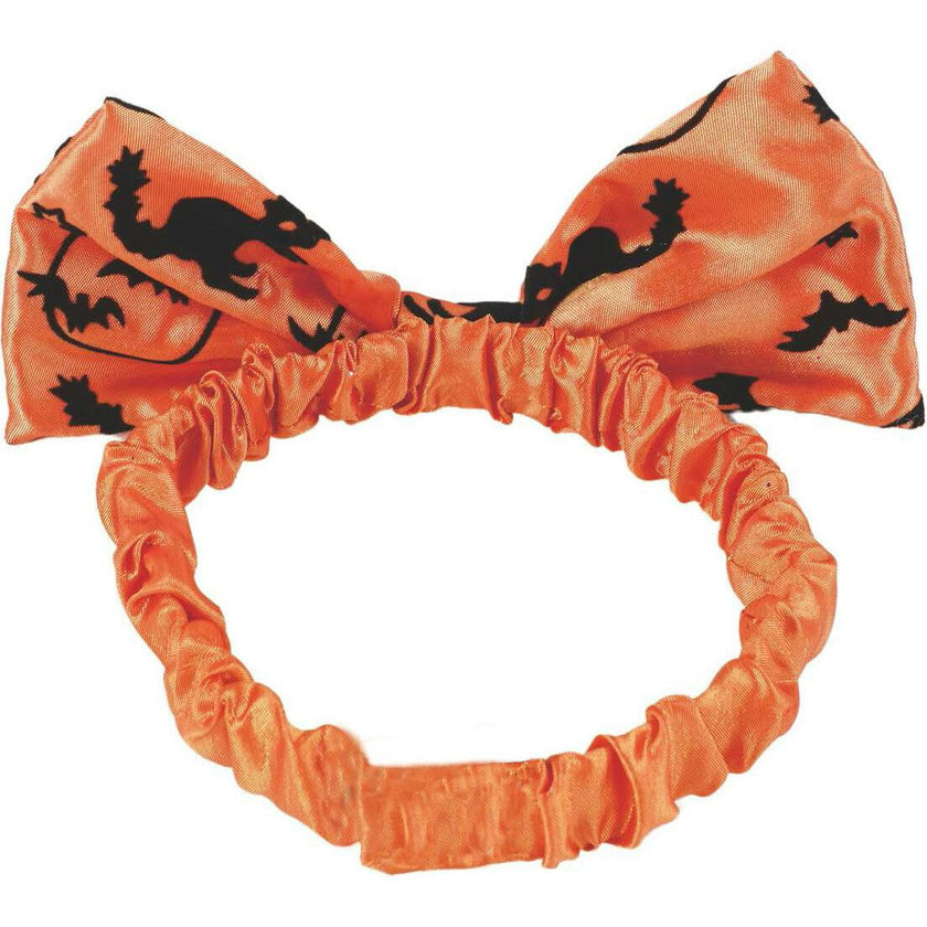 SPOOKY MAO RIBBON HEADBAND, Orange