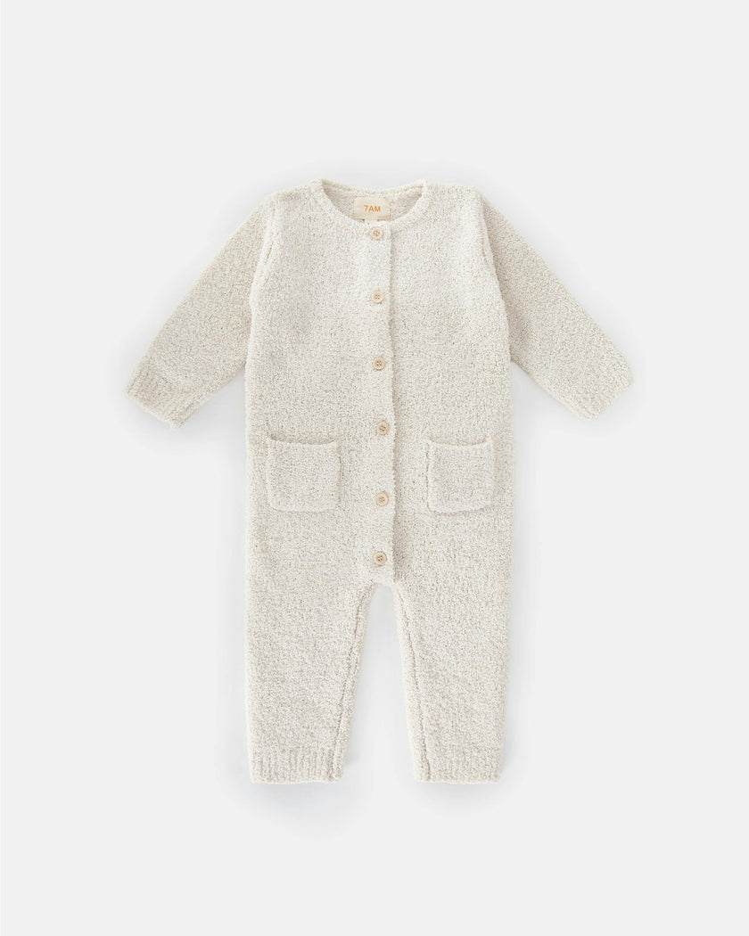 Long Sleeve Jumpsuit - Fuzzy