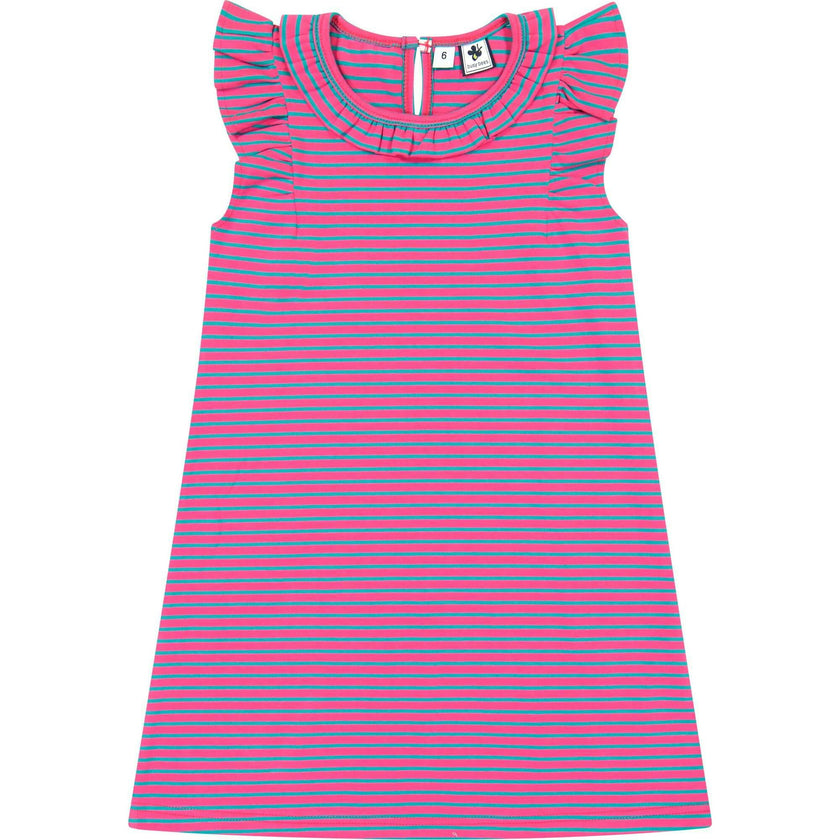 Collette Ruffle Sleeve Dress, Stripes