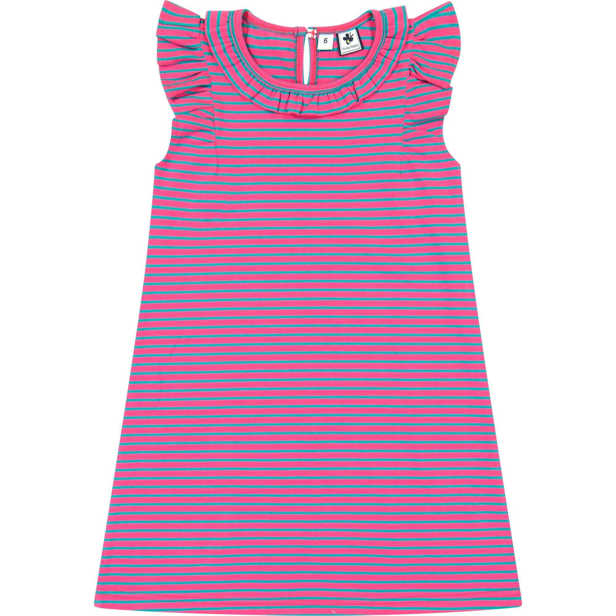 Collette Ruffle Sleeve Dress, Stripes