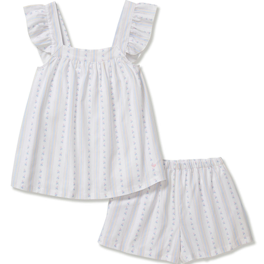 Women's Twill Clara Short Set in Cottage Stripe