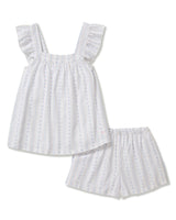 Women's Twill Clara Short Set in Cottage Stripe