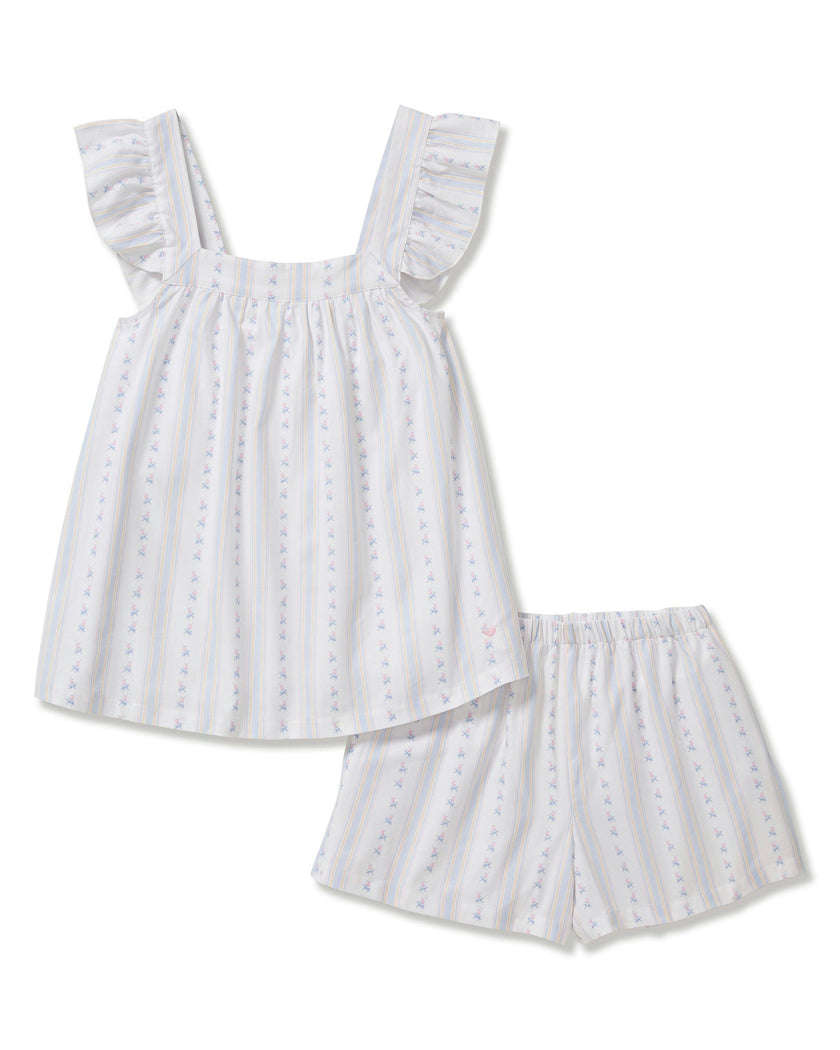 Women's Twill Clara Short Set in Cottage Stripe