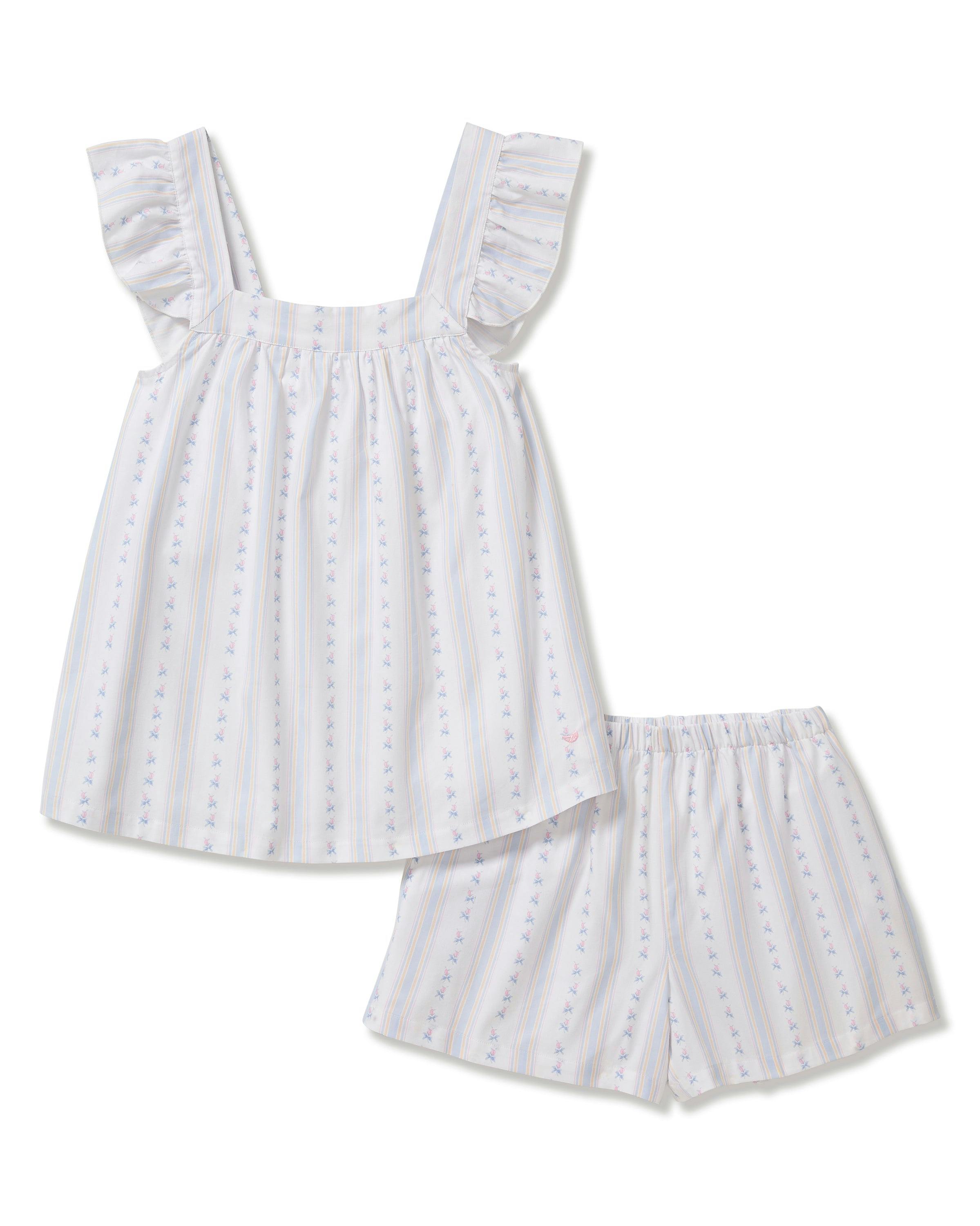 Women's Twill Clara Short Set in Cottage Stripe