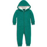 Baby teddy fleece-lined zip romper