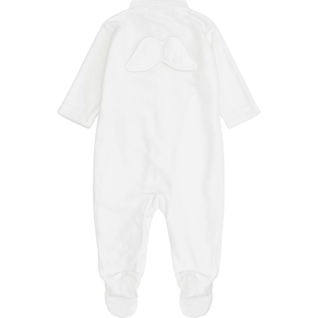 Velour Angel Wing™ Sleepsuit - Blue