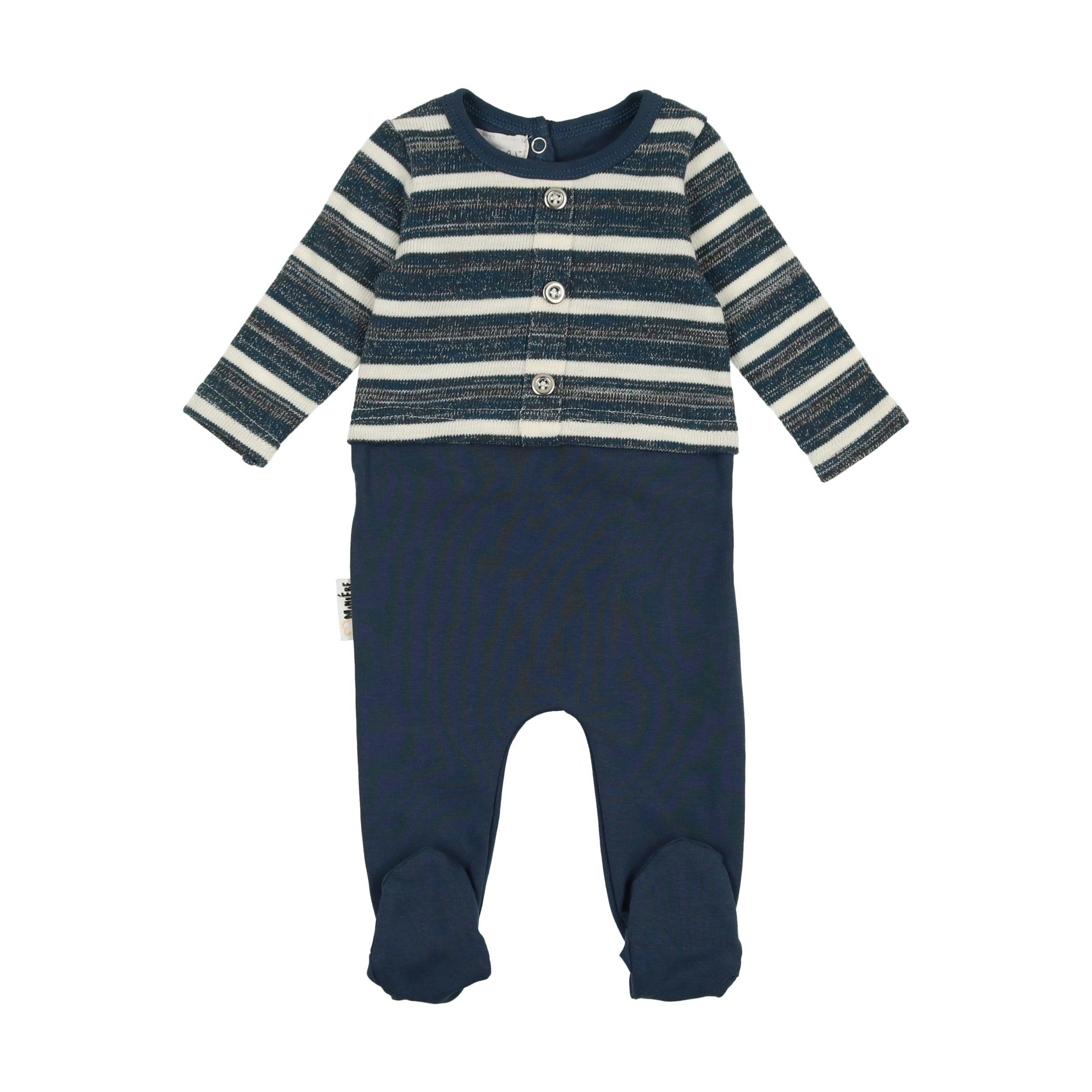 Striped Sweater Long Sleeve Footie