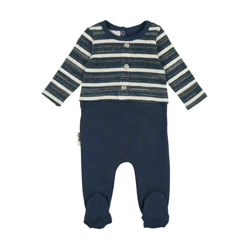 Striped Sweater Long Sleeve Footie