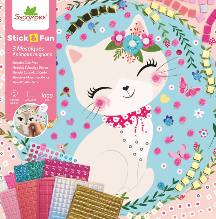 Stick'N Fun - Mosaics Cute Pets - 5y+