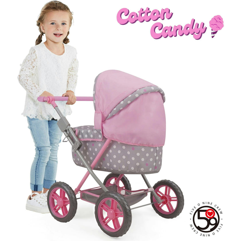 Cotton Candy Pink Amanda Doll Pram Doll Accessory - Pink