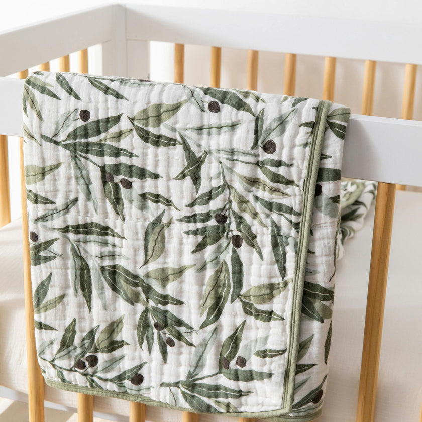 Organic Muslin Cotton 3-Layer Quilt