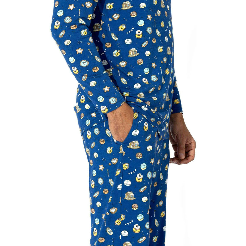 Hanukkah Cookies Bamboo Men's Pajama Set