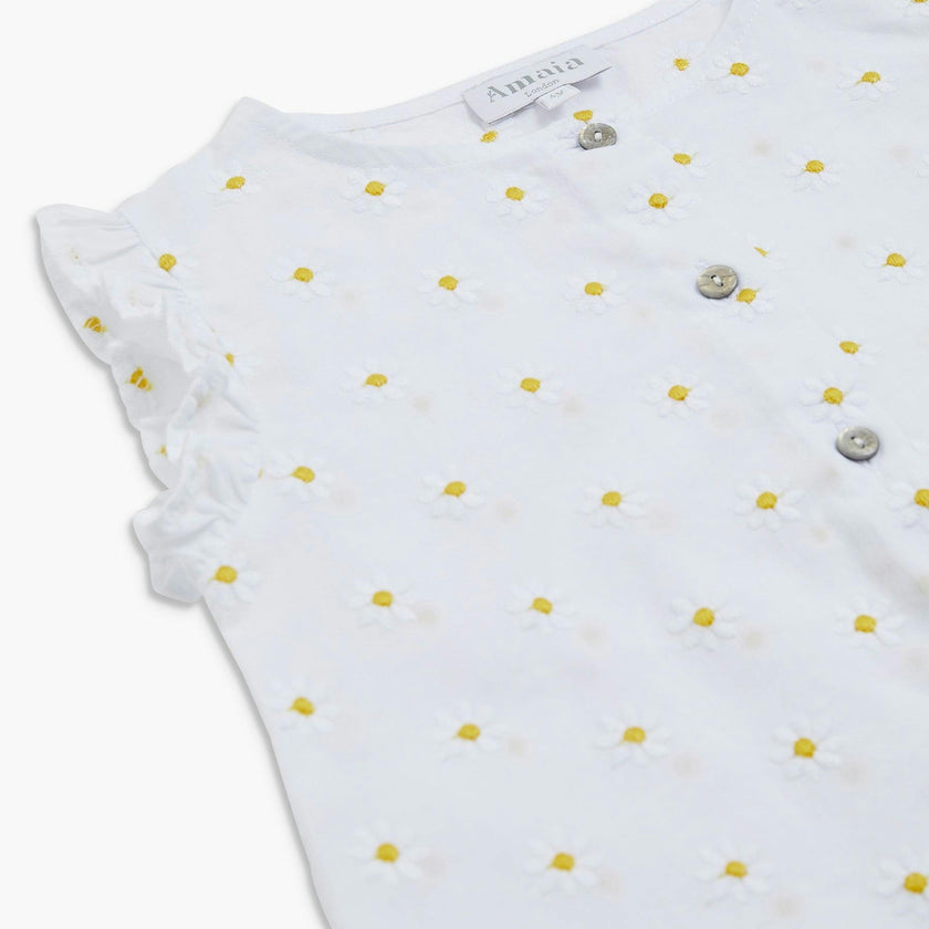 Noemie Top Daisy Embroidered