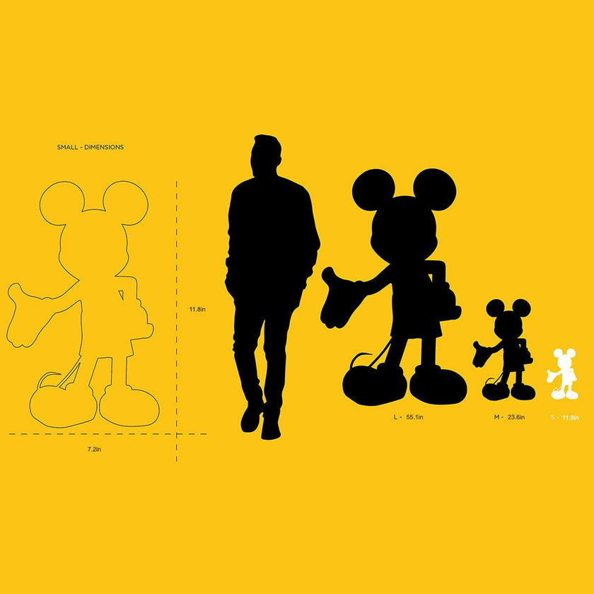 Mickey WELCOME Black & Gold 12in