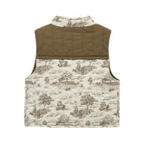Country Toile Quilted Vest