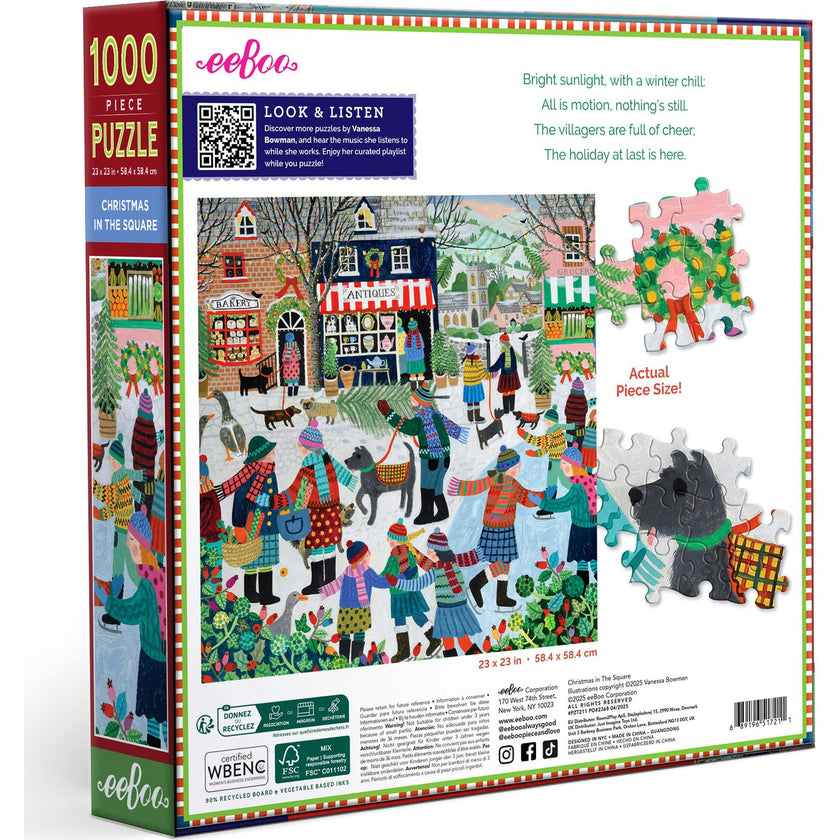 Piece & Love: Christmas in the Square - 1000 pc Puzzle