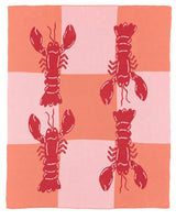 Lobster Tile Knit Blanket