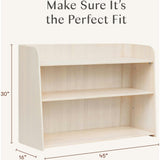 Melo Montessori-Inspired Bookcase in Washed Natural