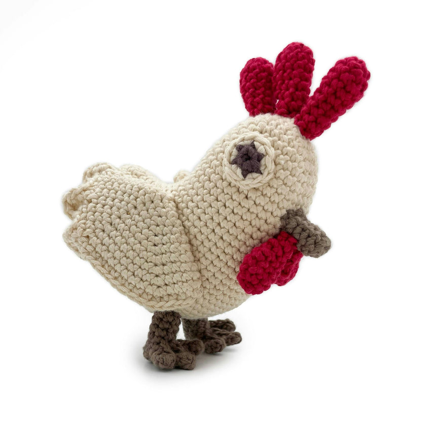 Chicken Rattle 100% organic cotton