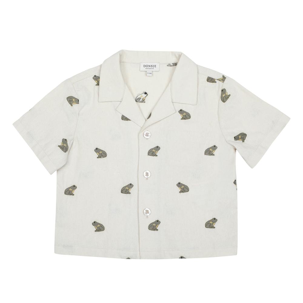 Deccie Shirt | Frogs | Warm White