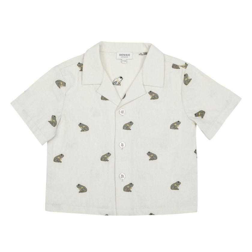 Deccie Shirt | Frogs | Warm White