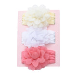 Multicolor Elastic Glitter Floral Headband Set