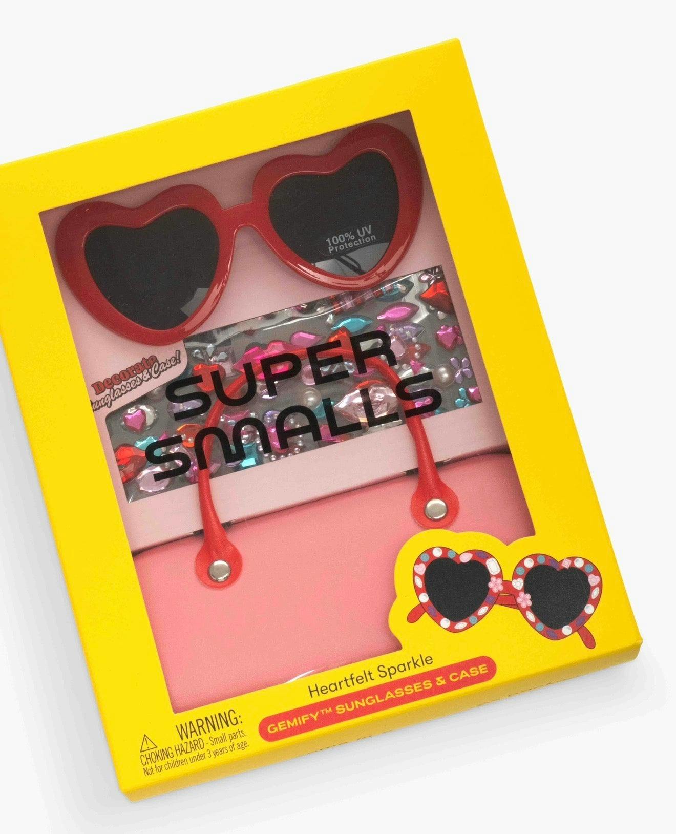 Heartfelt Sparkle Gemify® Sunglasses + Case
