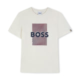 Ivory Optical Logo Print T‑Shirt