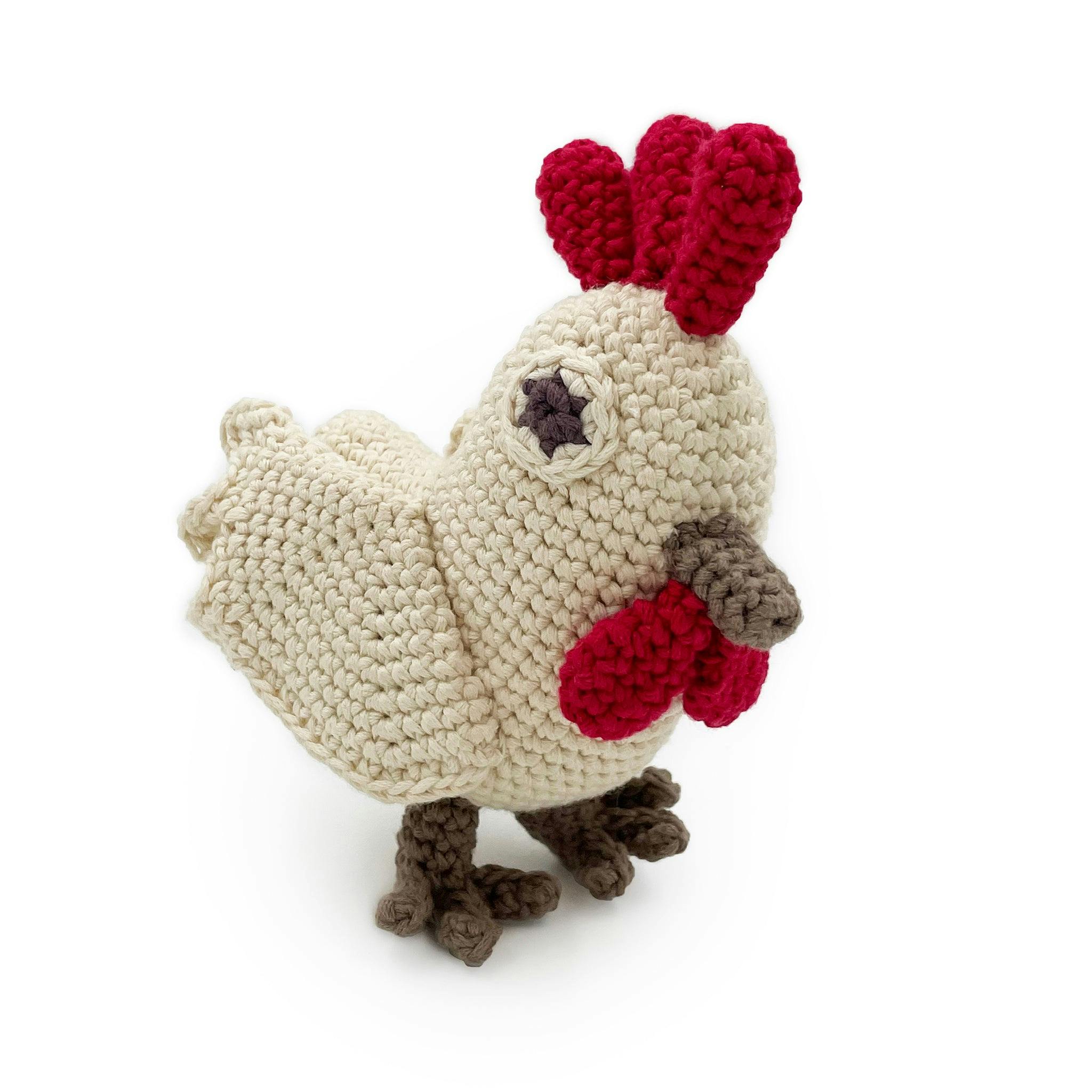 Chicken Rattle 100% organic cotton