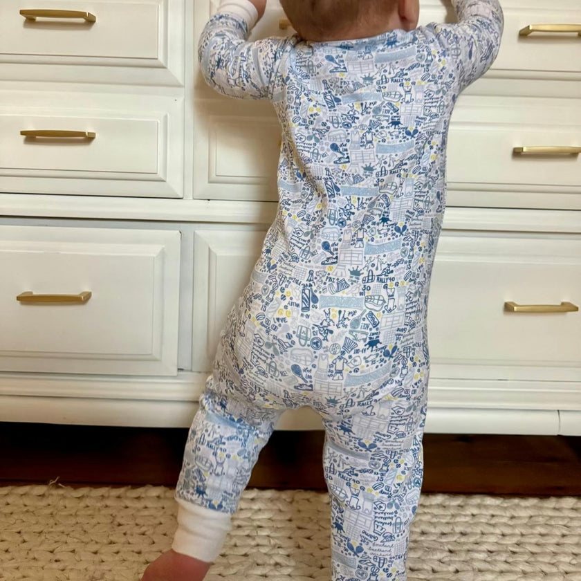 Tennis Zip Baby Onesie