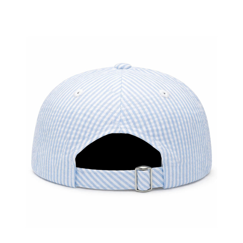 Ghost Seersucker Baseball Hat
